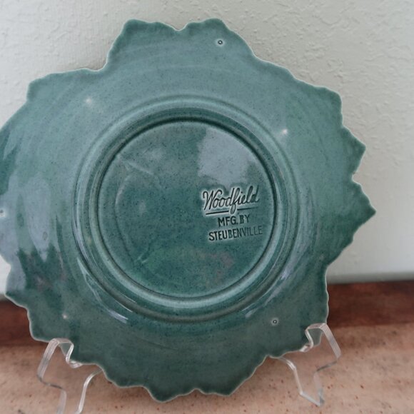 3 Vintage Woodfield by Steubenville Sea Foam Blue/Green Salad Plates - Picture 4 of 5